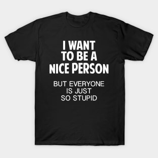 I Want To Be A Nice Person T-Shirt